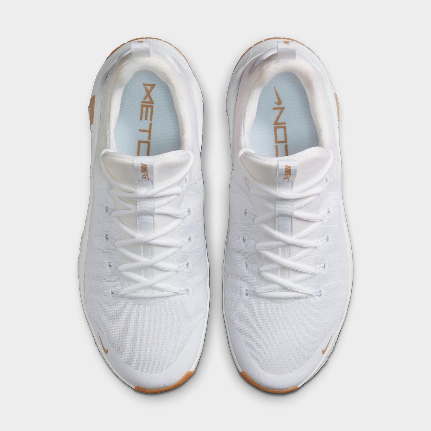Men's Nithtke Free Metcon 6 Training Shoes - White/Gum Light Brown/Hemp - Top view