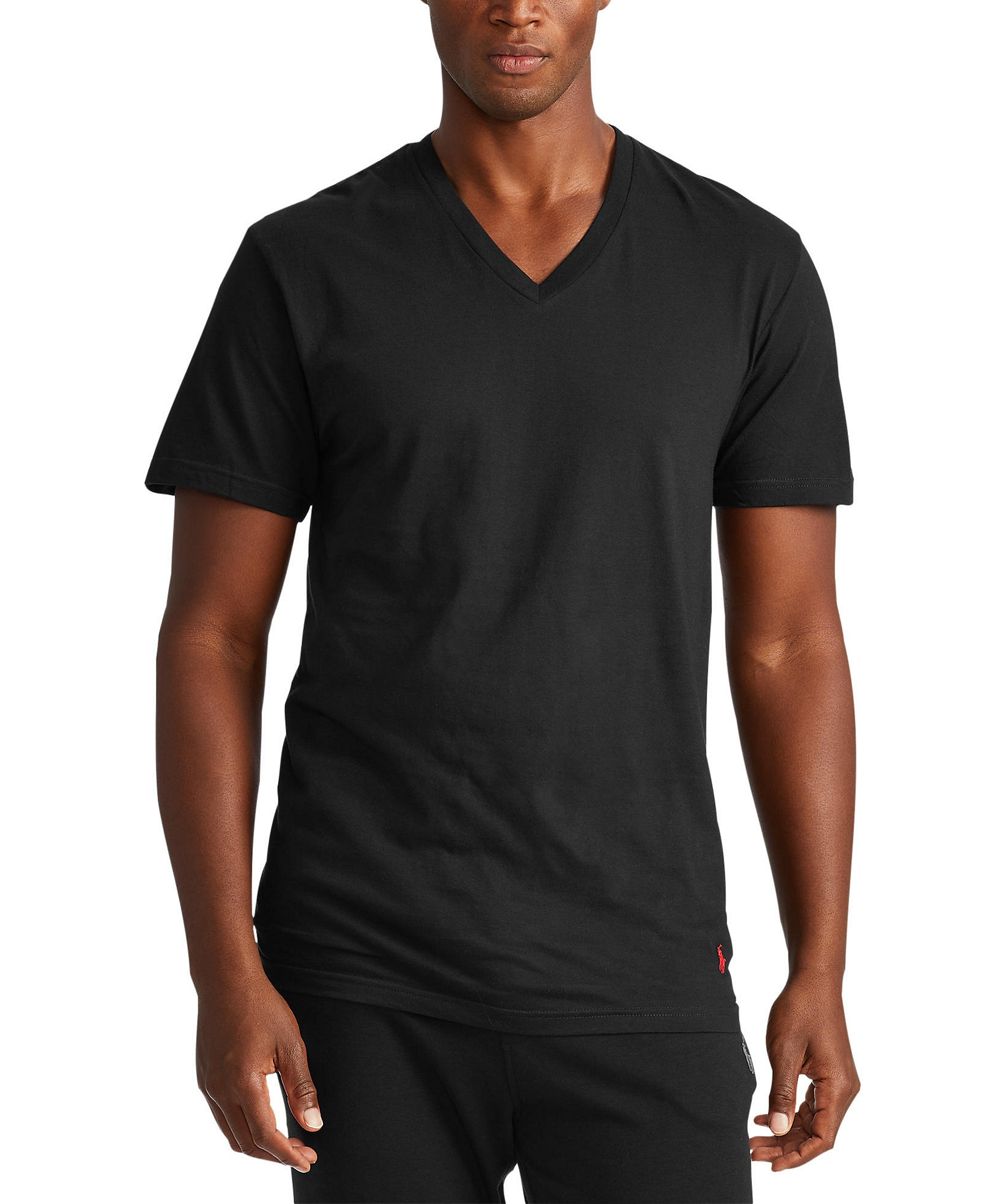 Polo Ralph Lauren Men's 3-Pack V-Neck Classic Undershirts - Andover / Madison / Black