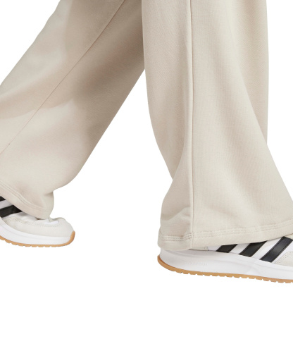 adidas Women's Essentials Small Logo Feel Cozy Open Hem Pants - Wonder Alumina/White