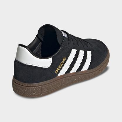 Little Kids' adidas Originals Handball Spezial Casual Shoes - Black/White/Gum - view 4
