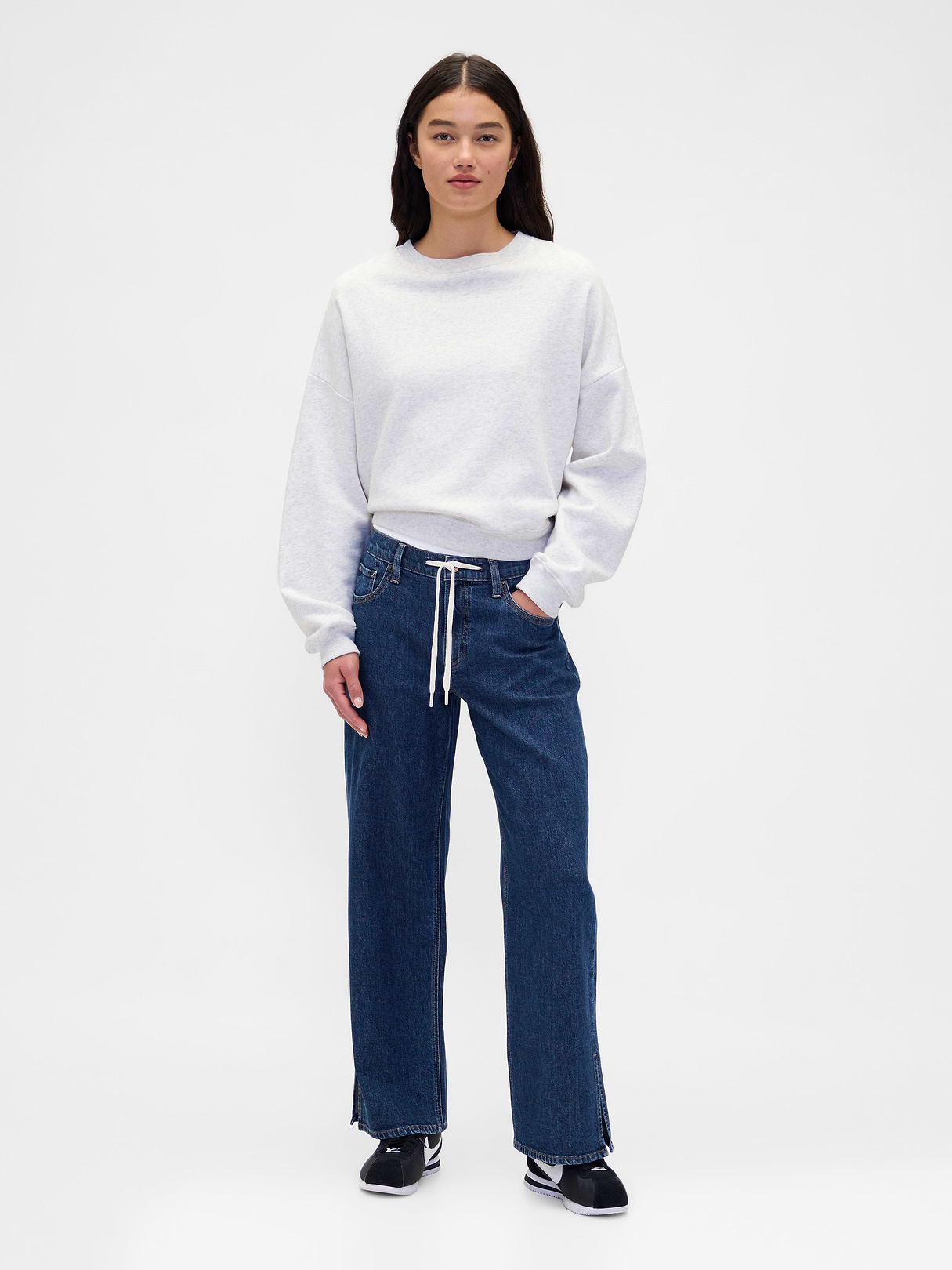 Low Rise '90s Loose Jeans - Resin rinse