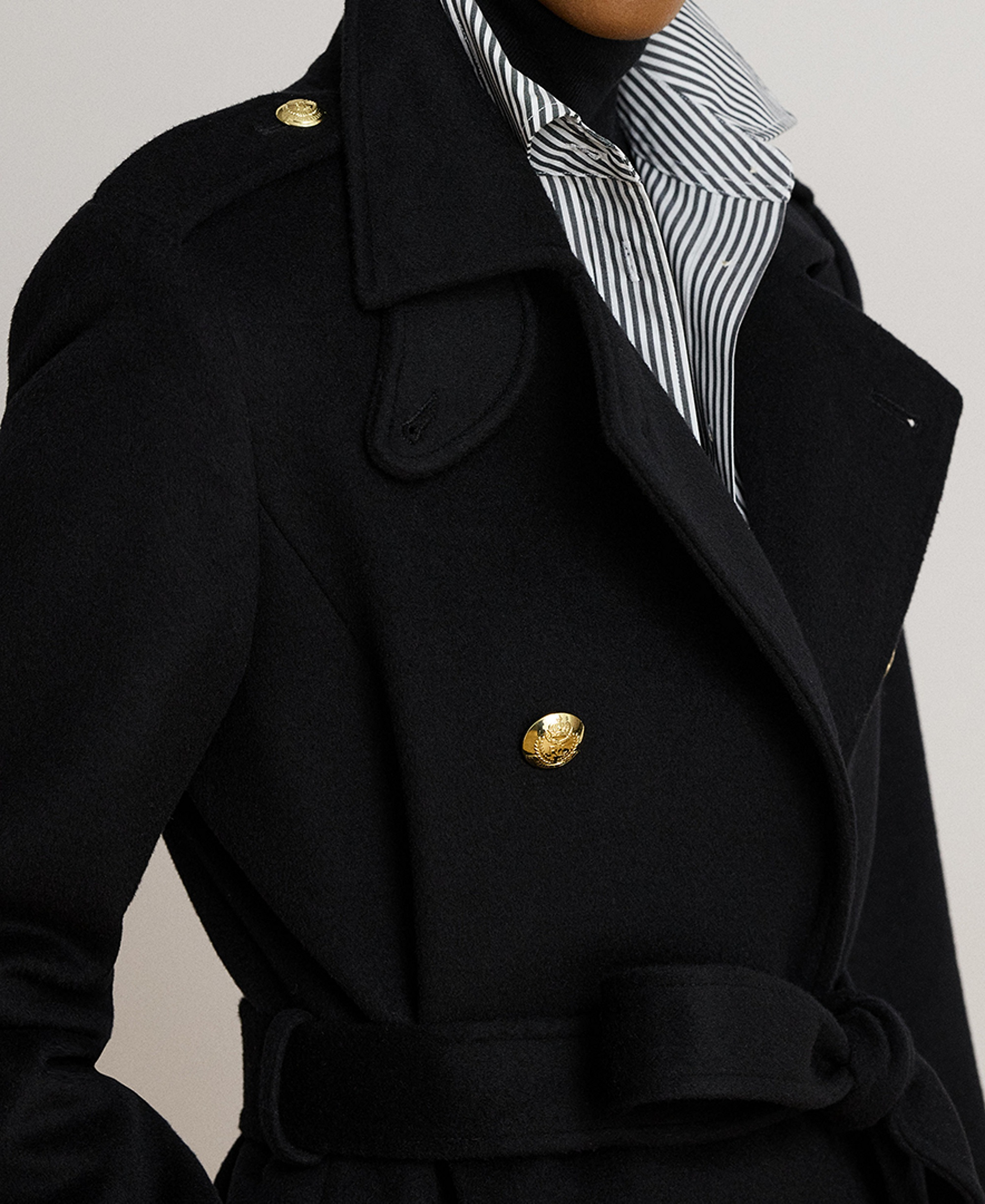 Lauren Ralph Lauren Women's Collared Coat - Black