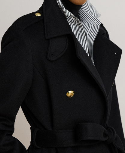 Lauren Ralph Lauren Women's Collared Coat - Black