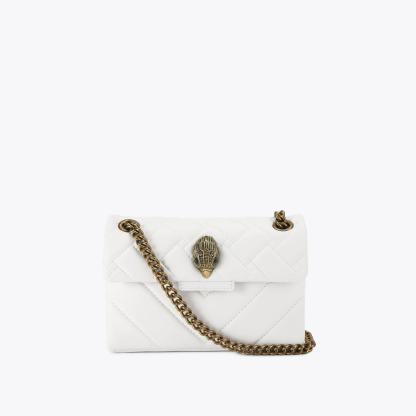 Kurt Geiger London Mini Leather Kensington Bag - White