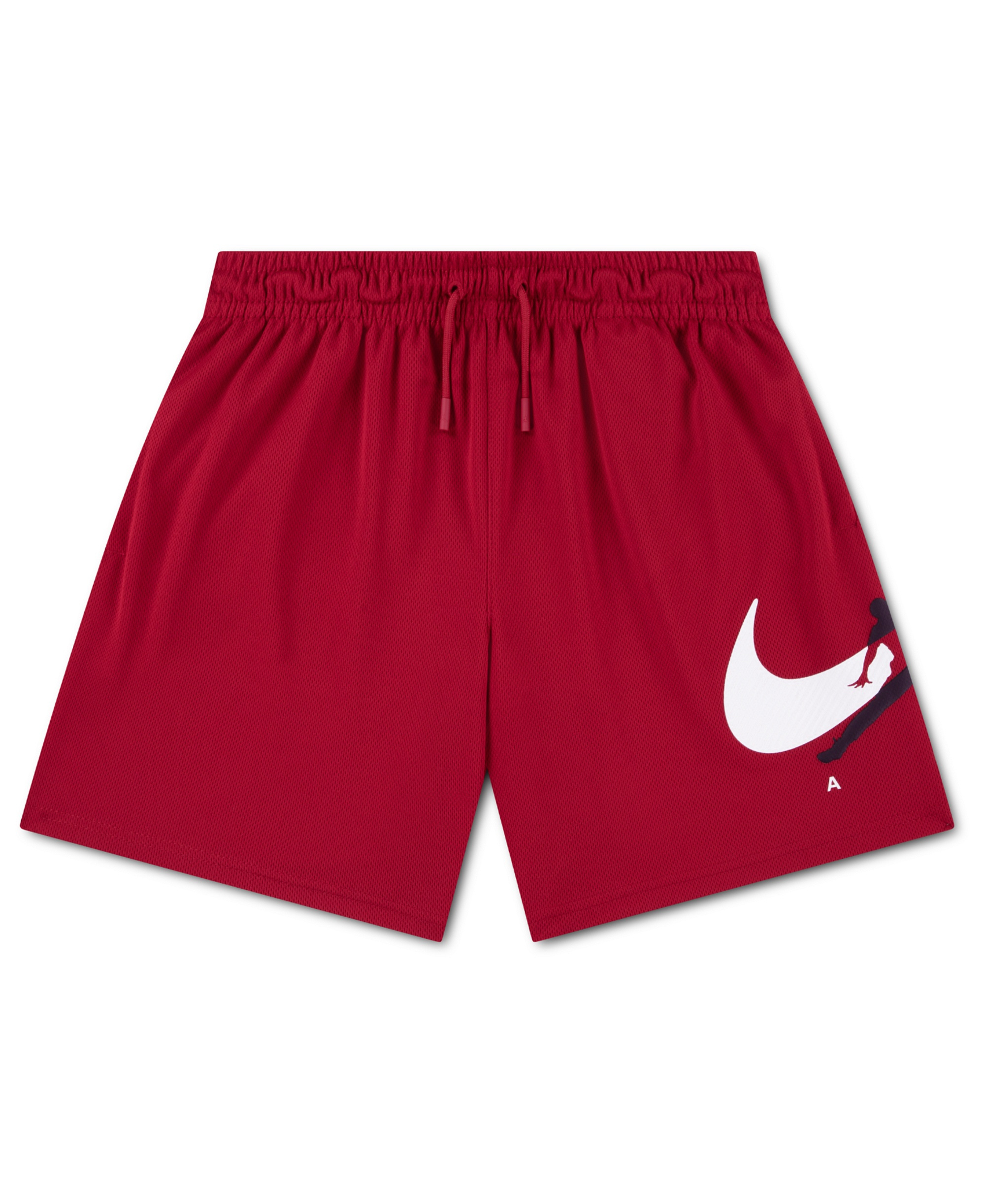Jordan Boys' 8-20 Graphic Varsity-Style Mesh Shorts - Gym Red