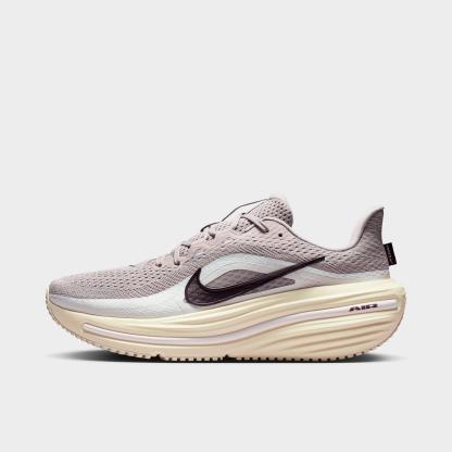 Men's Nithtke Air Winflo 12 Road Running Shoes - College Grey/Coconut Milk/Phantom/Burgundy Ash - Left shoe facing left. Outside of the shoe.