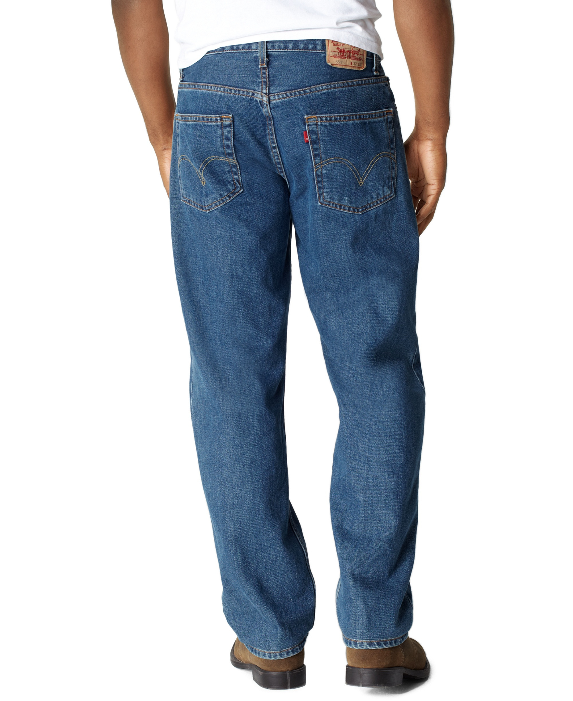 Levi's Men's Big & Tall 550™ Relaxed Fit Non-Stretch Jeans - Dark Stonewash