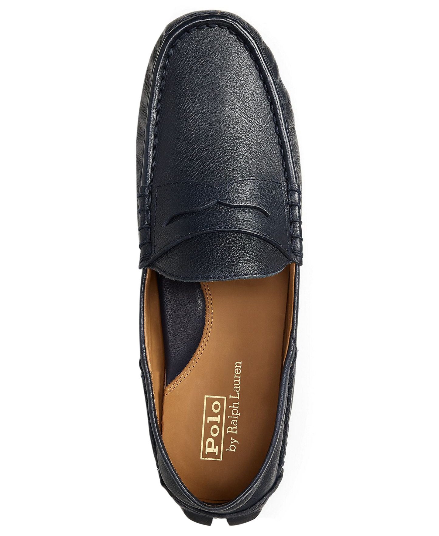 Polo Ralph Lauren Men's Anders Leather Collapsible Heel Driver Loafers - Blue