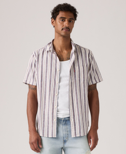 Levi's Men's Classic Pocket Short-Sleeve Shirt - Ensign Blue