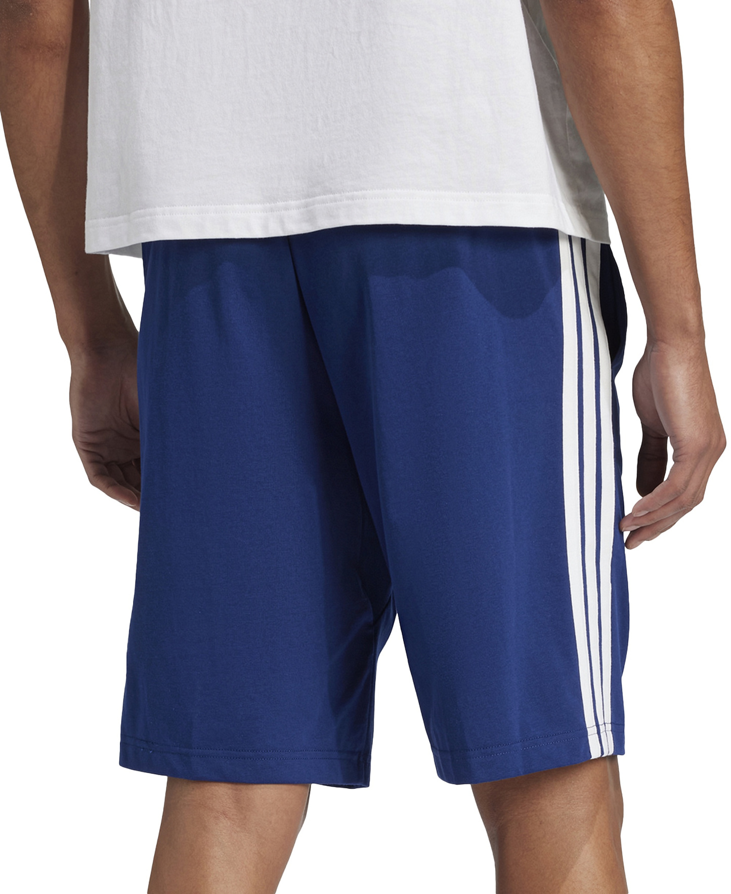 adidas Men's Jersey Shorts - Dark Blue /Wht