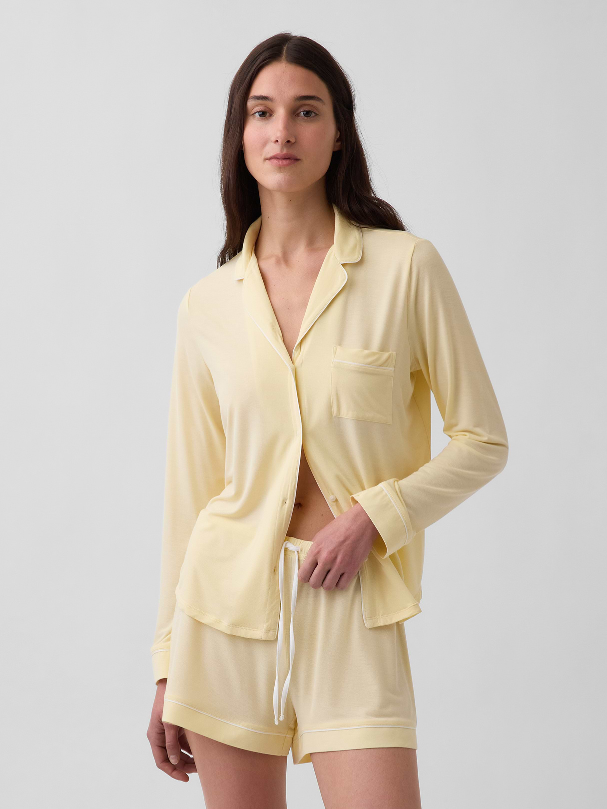 SoftMade Modal PJ Top - Maize yellow