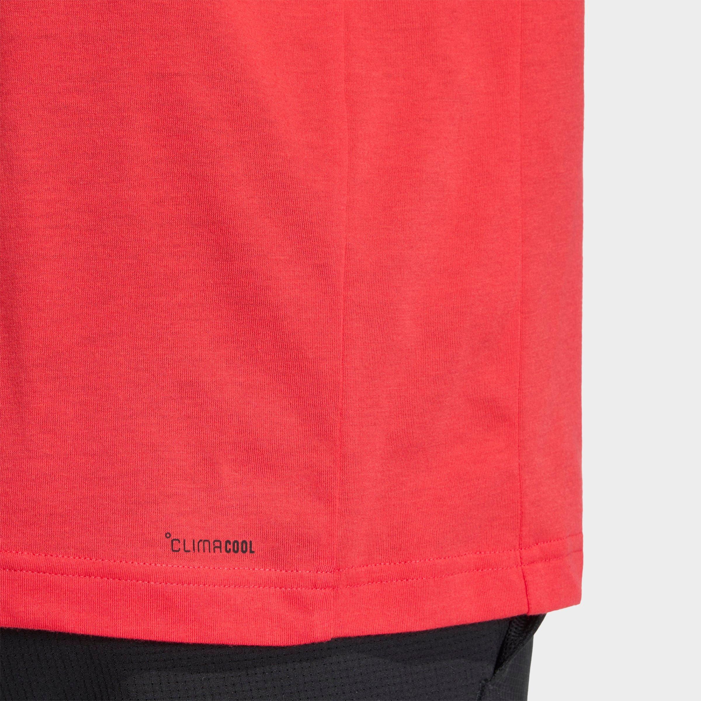 Men's adidas Workout Essentials Feelready T-Shirt - Pure Ruby