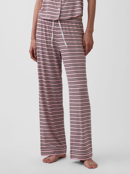 SoftMade Modal PJ Pants - Bold pink stripe