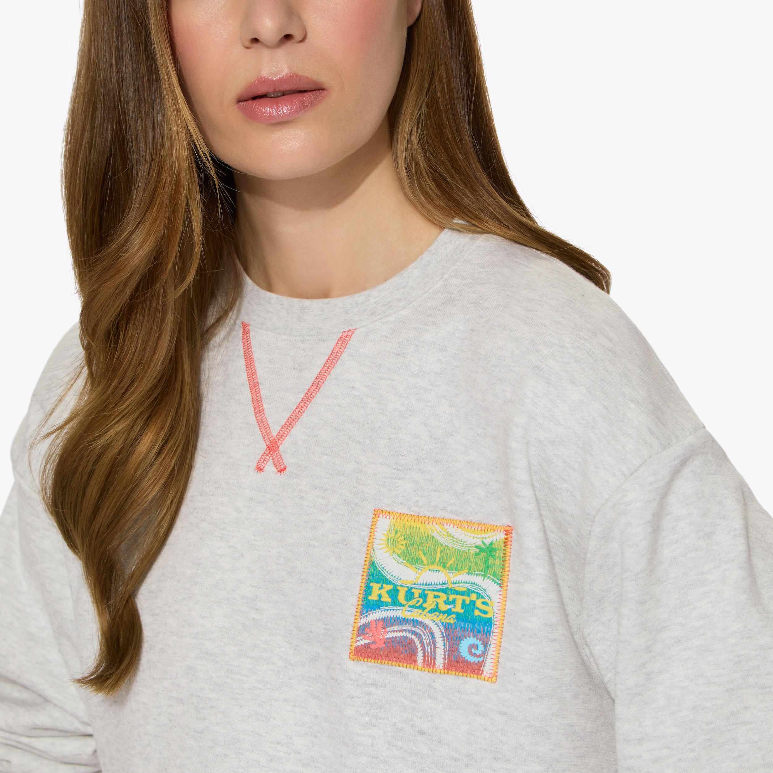Kurt Geiger London Kurt's Cabana Crewneck Sweatshirt - Grey - view 4