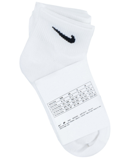 Nike Boys' and Girls' 5-7 Ankle Socks, 8-Pack - White