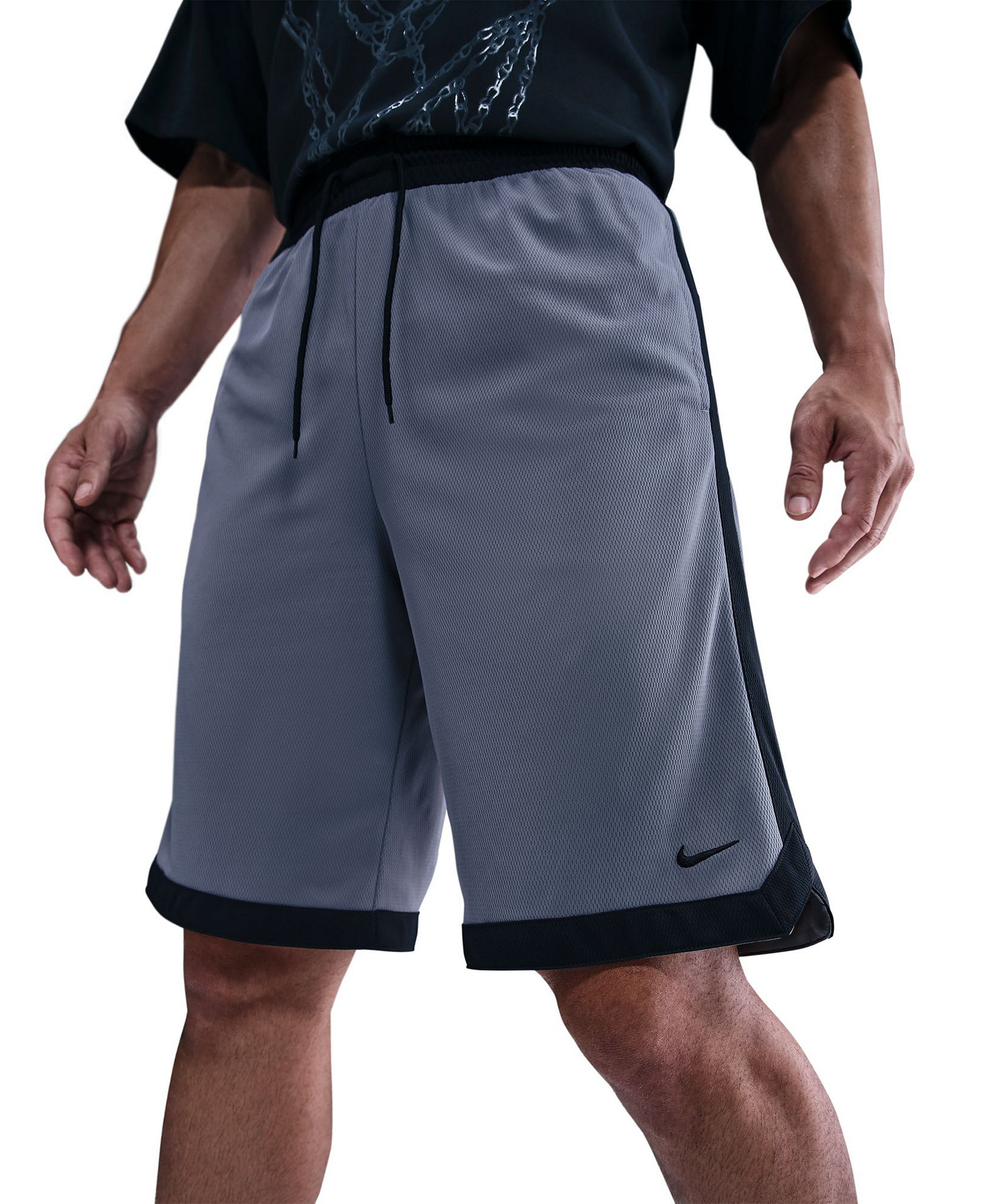 Nike Men's DNA Academy Dri-FIT Basketball Shorts, 11" Inseam - Cool Gray/Black
