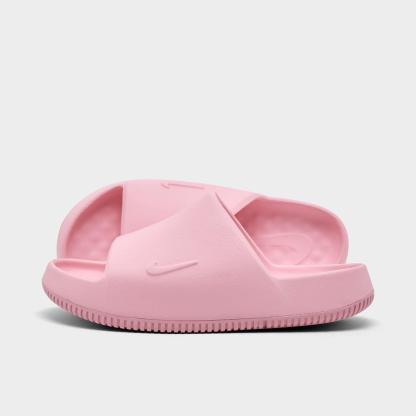 Big Kids' Nithtke Calm 2.0 Slide Sandals - Medium Soft Pink/Medium Soft Pink - Left shoe facing left. Outside of the shoe.