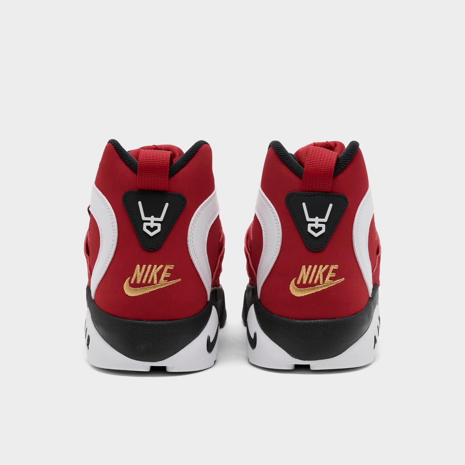 Men's Nike Air Diamond Turf 2 Casual Shoes - Fire Red/White/Black/Metallic Gold