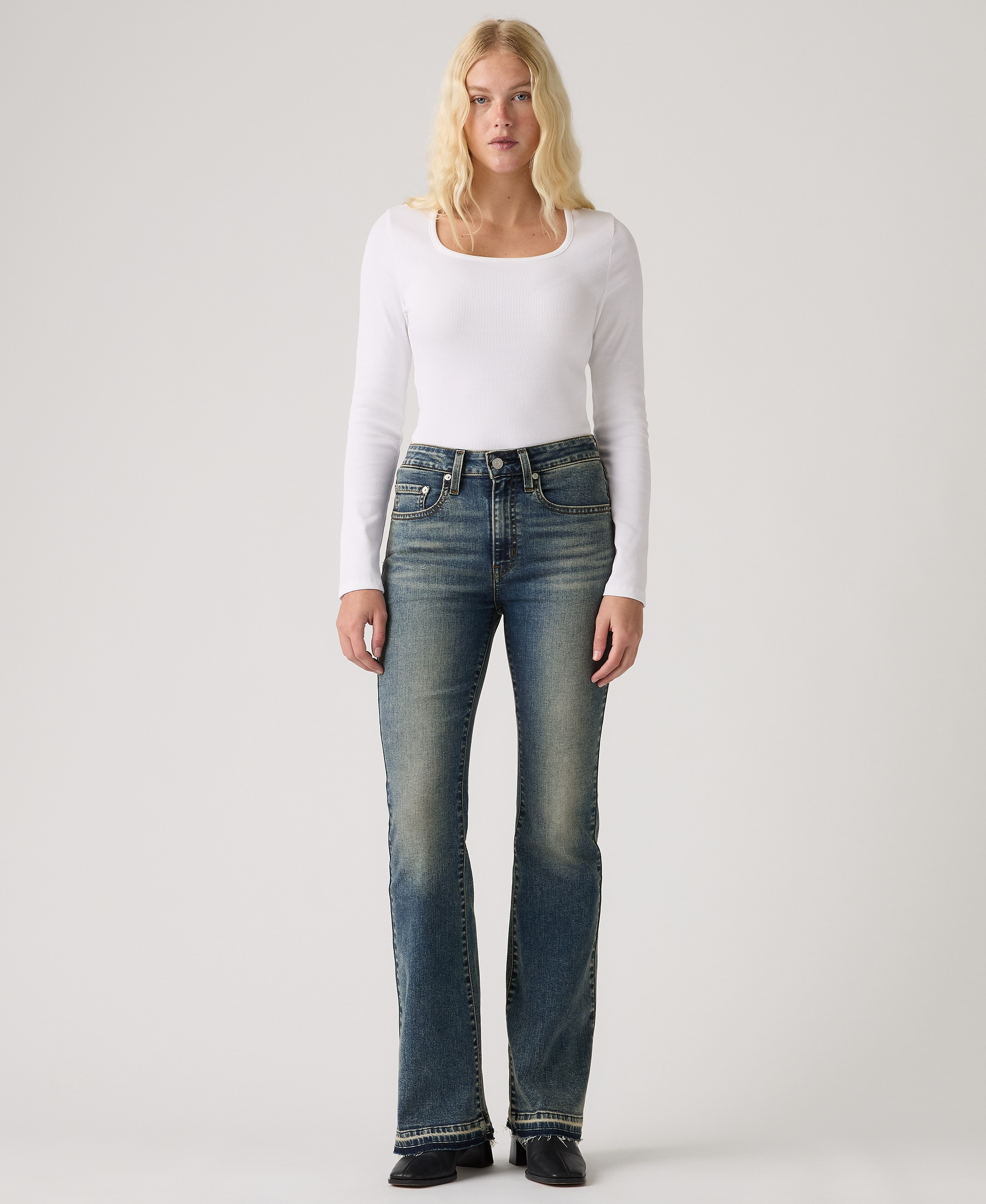 Levi's Women's 726 High-Rise Slim Fit Flare Jeans - Believe In Me No Dx