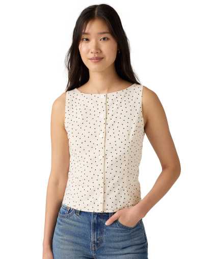 Levi's Women's Pippa Sleeveless Top - Inga Dot Egret