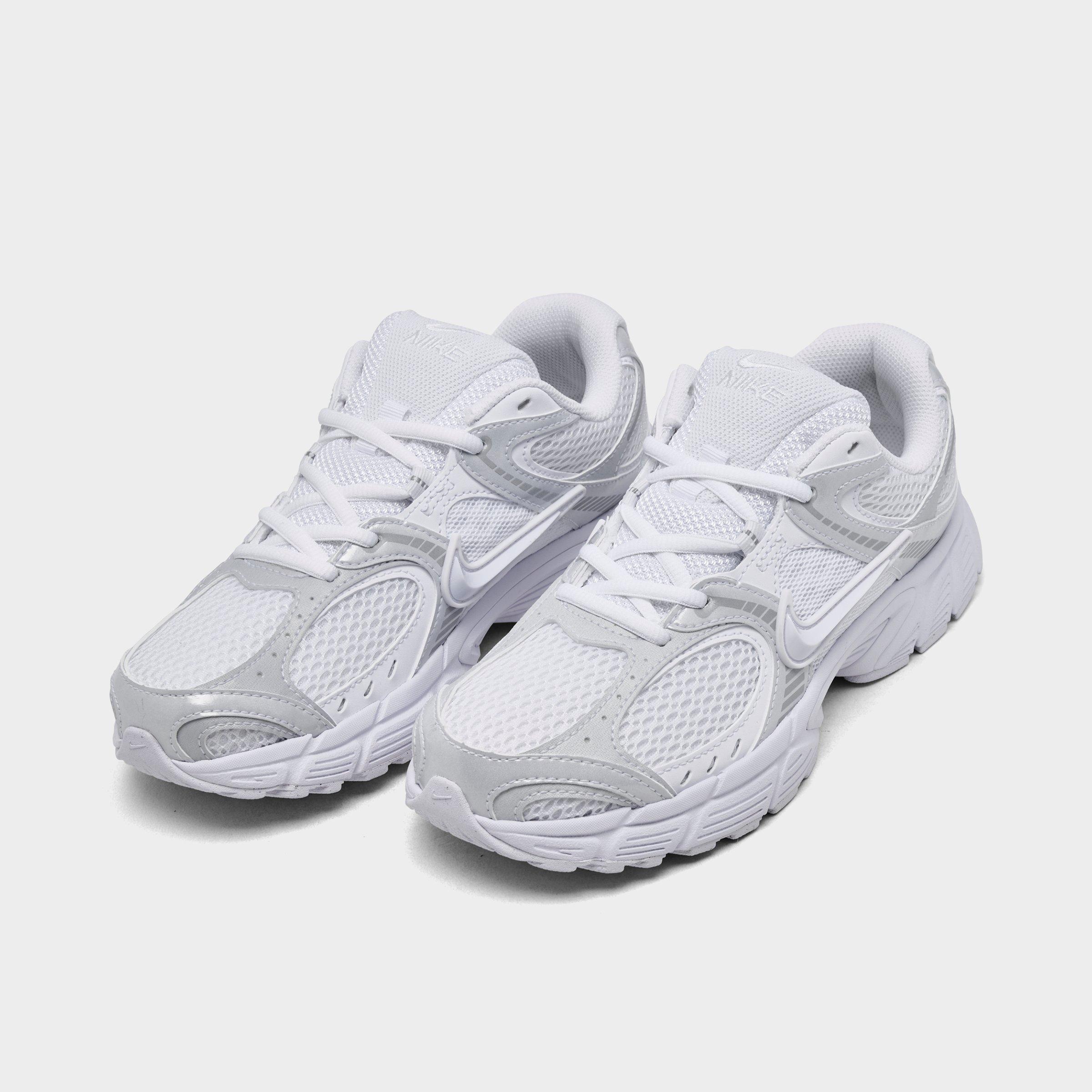Women's Nithtke V5 RNR Casual Shoes - Part 2 - White/White/Black/Metallic Silver - Both shoes facing left