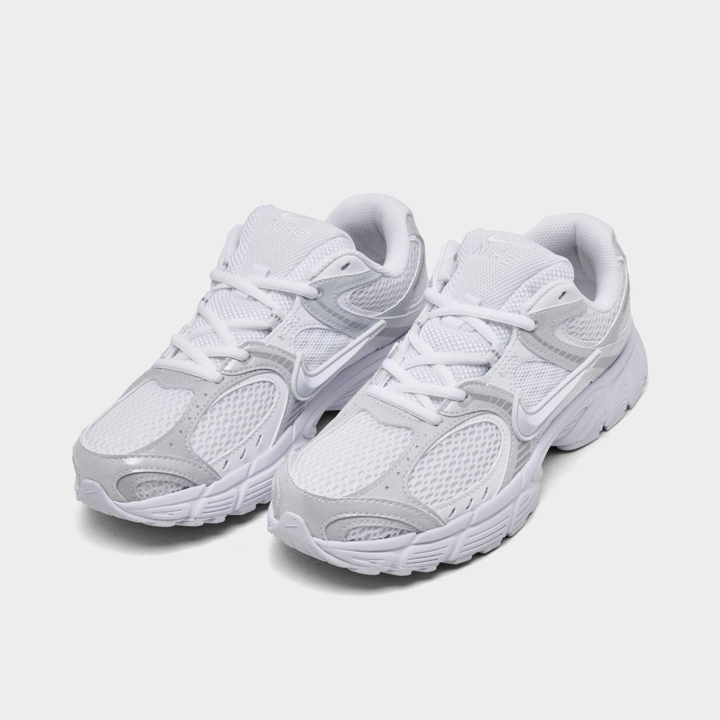 Women's Nithtke V5 RNR Casual Shoes - Part 2 - White/White/Black/Metallic Silver - Both shoes facing left