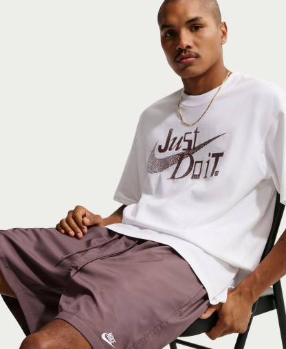 Nike Men's Club Flow Relaxed-Fit Drawstring Shorts - Tattoo/White