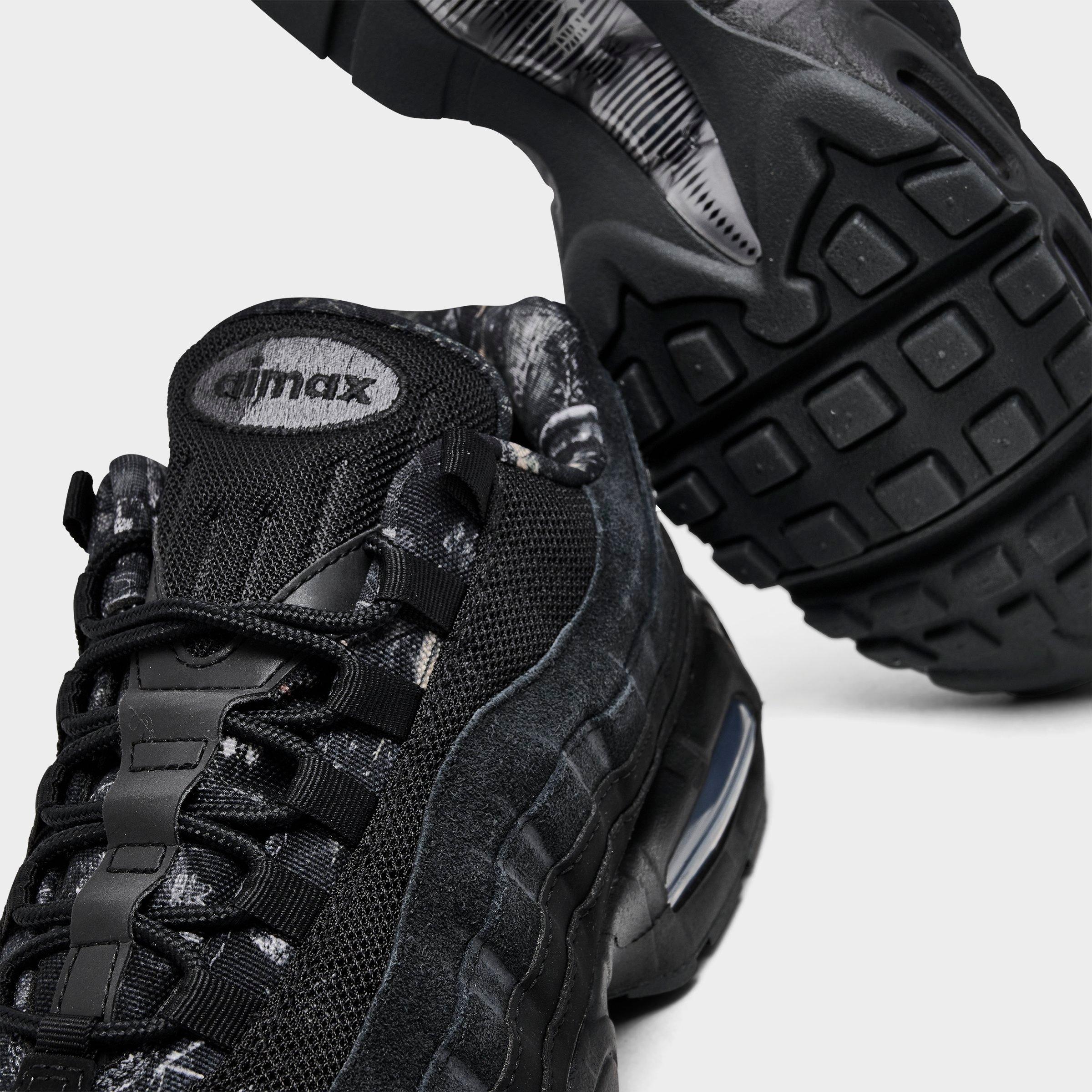Men's Nithtke Air Max 95 Big Bubble Scorpion Casual Shoes - Part 2 - Black/Dark Smoke Grey/Metallic Cool Grey/Black - Detail shot