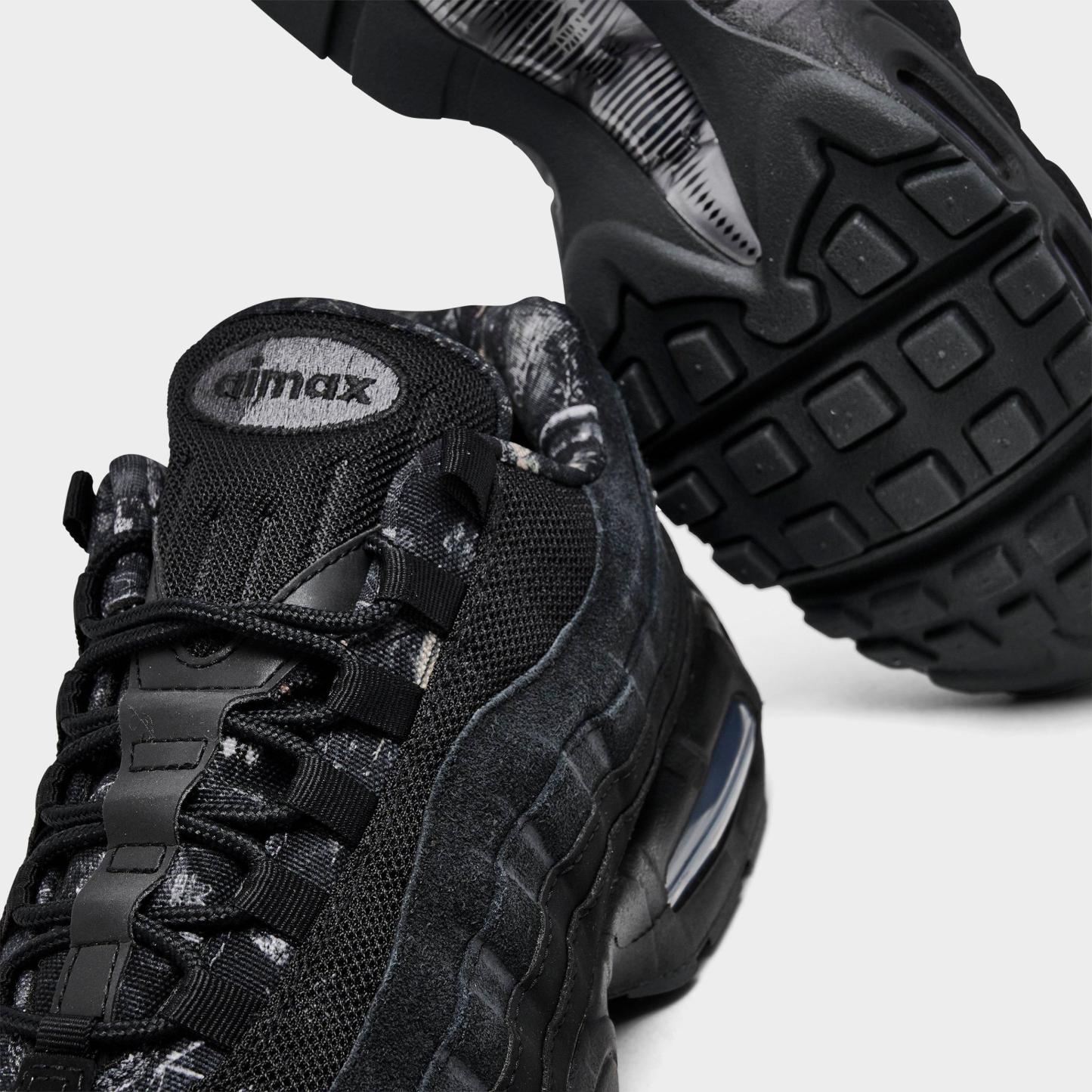 Men's Nithtke Air Max 95 Big Bubble Scorpion Casual Shoes - Part 2 - Black/Dark Smoke Grey/Metallic Cool Grey/Black - Detail shot