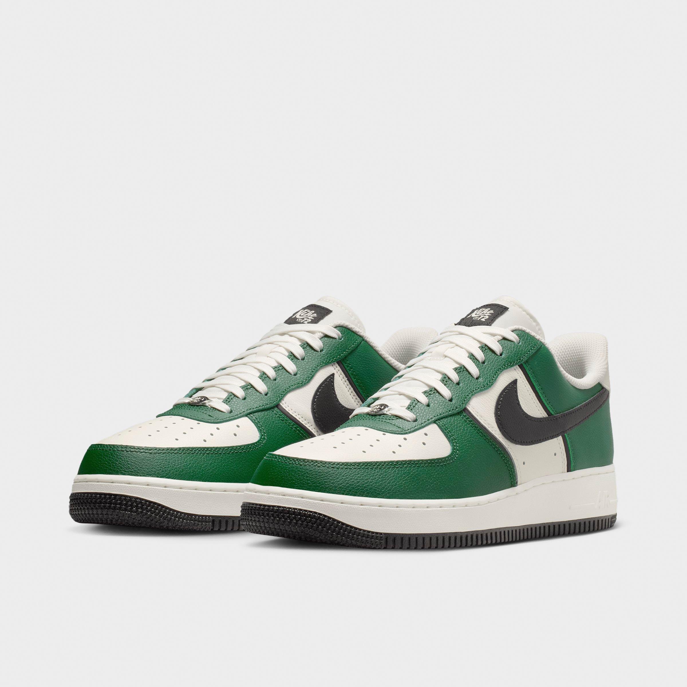 Men's Nithtke Air Force 1 '07 LV8 Sport Casual Shoes - Fir/Sail/Coconut Milk/Black - Both shoes facing left