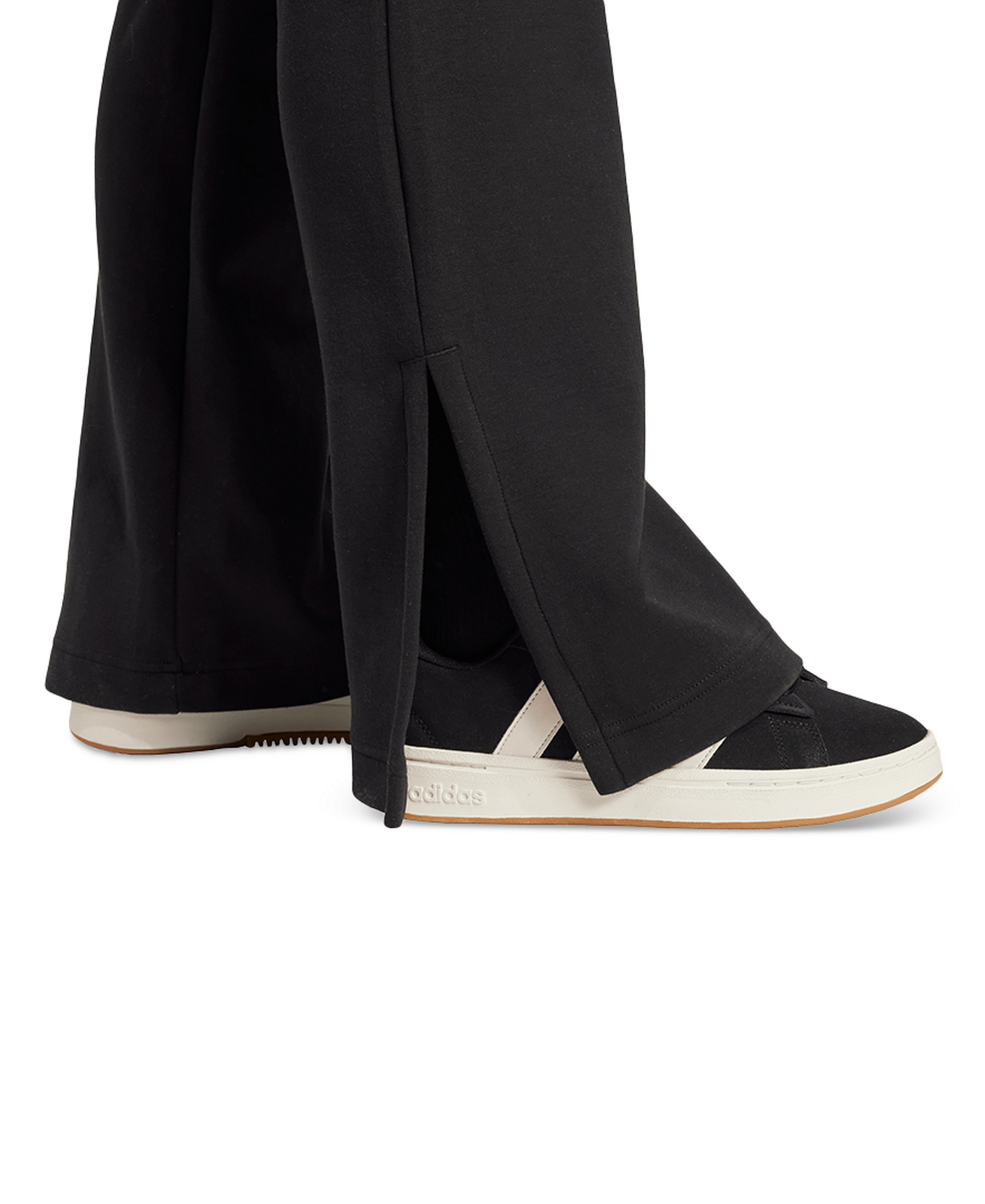 adidas Women's Mid-Rise Soft Lux Flare-Leg Pants - Black