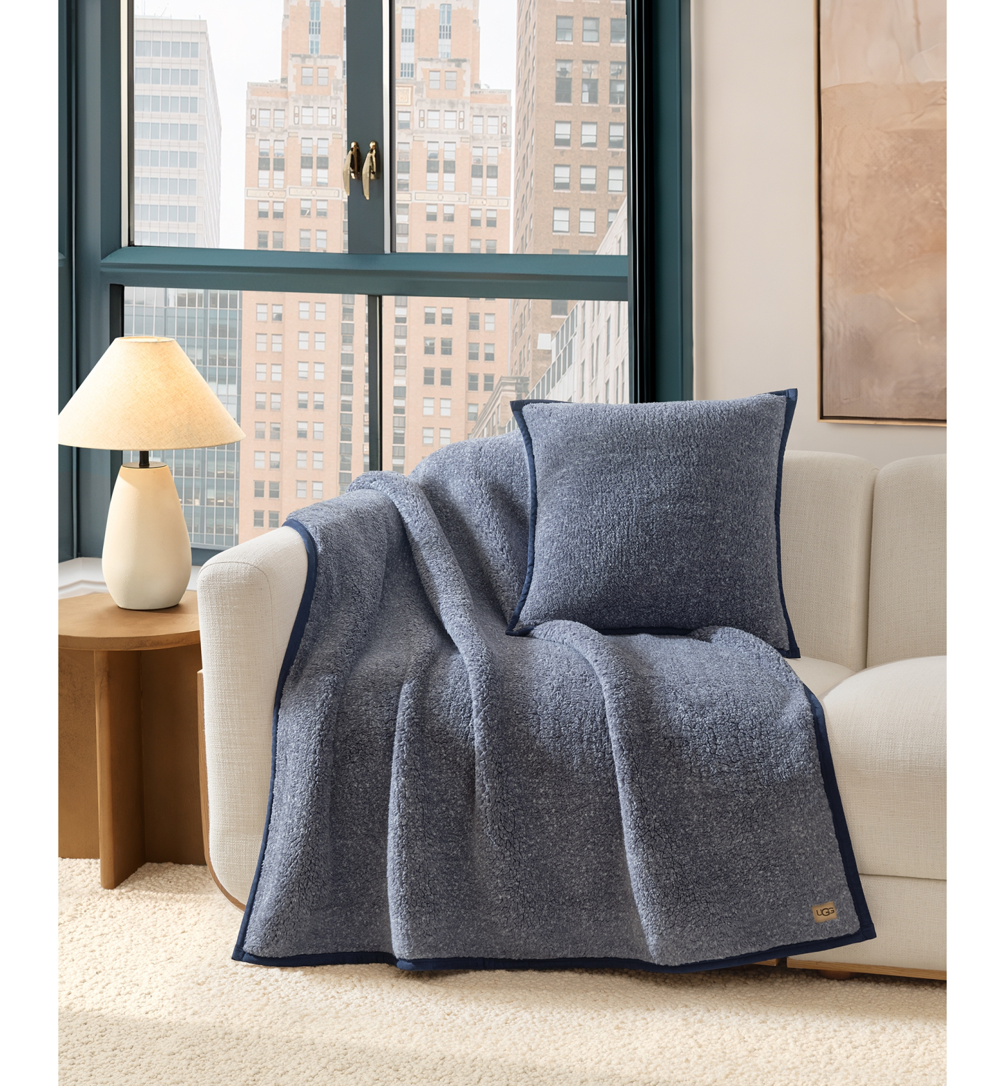 UGG® Classic UGGfluff Throw, 50" x 70" - Ocean
