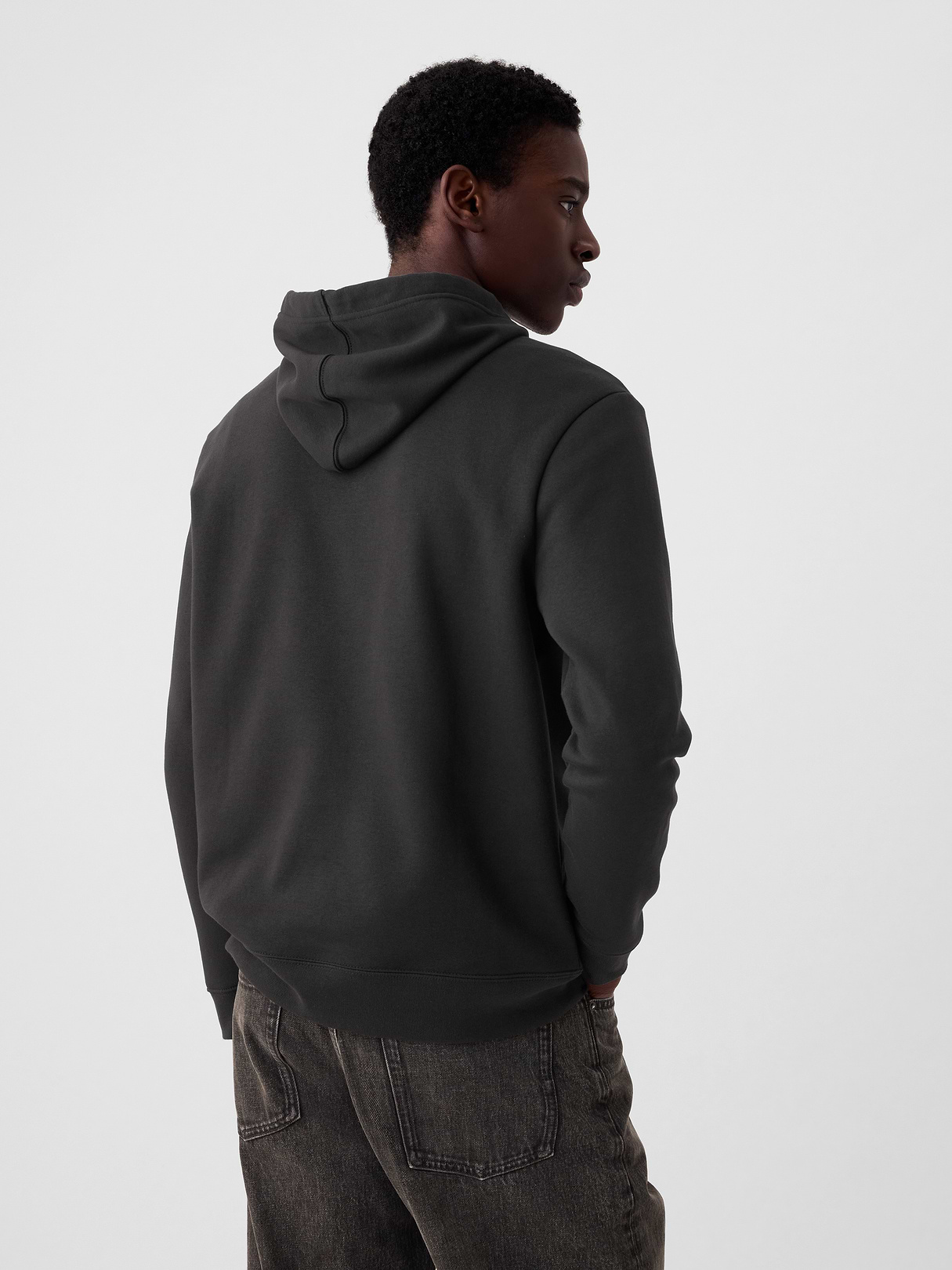 Adult VintageSoft Arch Logo Hoodie - Washed black