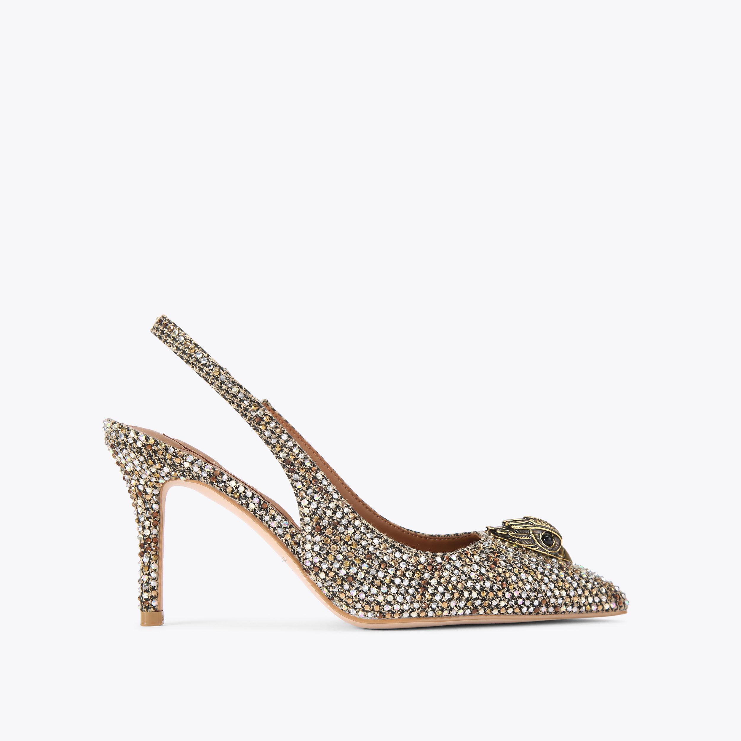 Kurt Geiger London Belgravia High Sling Heel - Beige