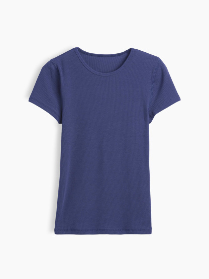 Modern Rib T-Shirt - Sargassus blue
