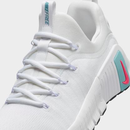 Women's Nike Free Metcon 6 Training Shoes - White/Hot Punch/Denim Turquoise/Black
