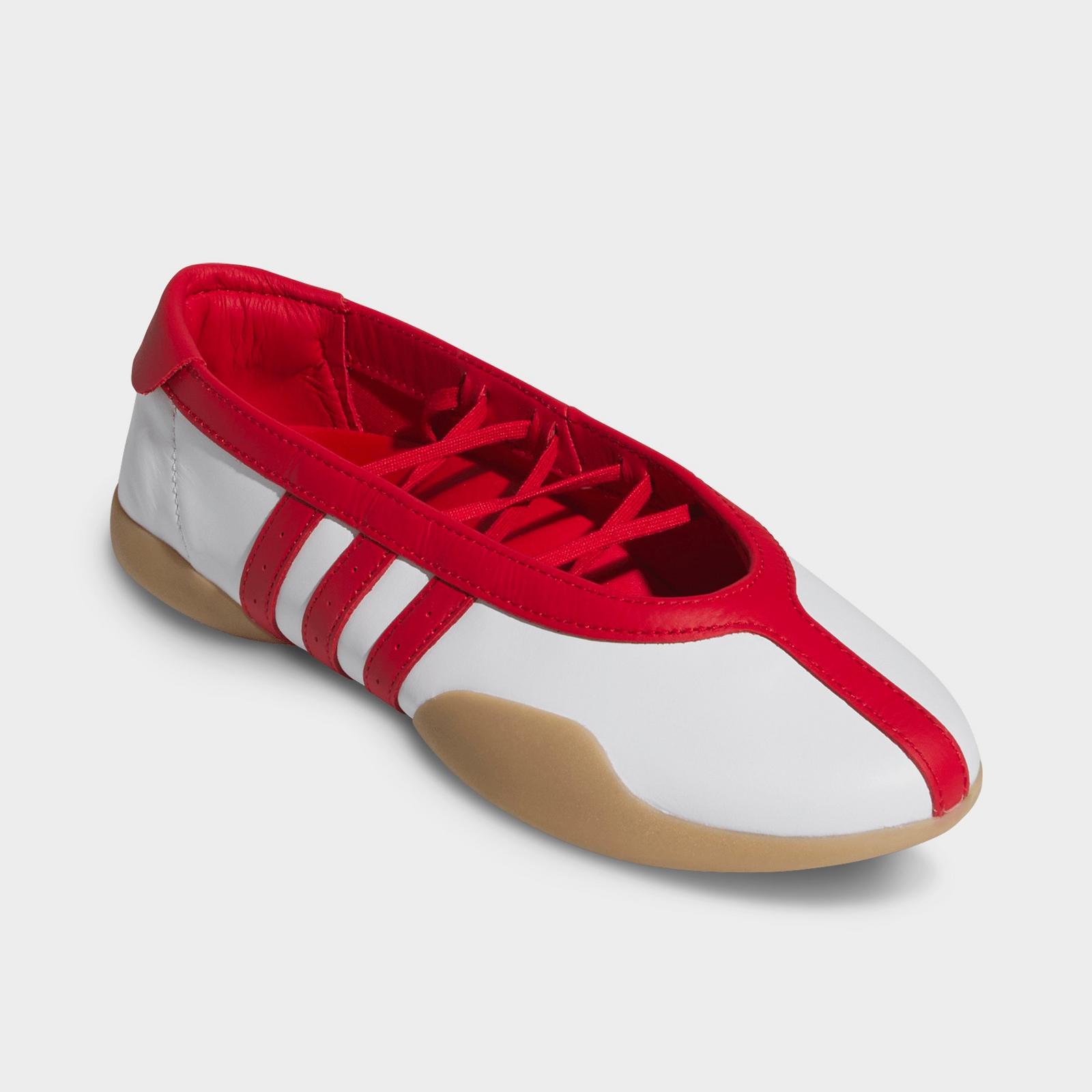 Women's adidas Originals Taekwondo Mei Casual Shoes - Cloud White/Better Scarlet/Gum - view 2