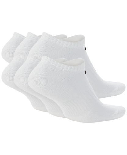 Nike Unisex Everyday Cushioned Training No-Show Socks, 6-Pack - White