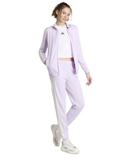 adidas Women's Tricot 3-Stripes Track Jacket - Ice Lavender