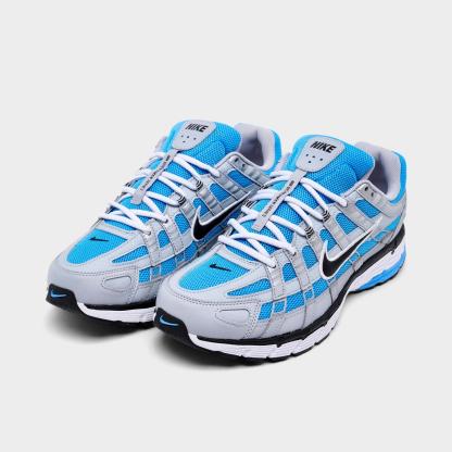 Men's Nike P-6000 Casual Shoes - Wolf Grey/University Blue/Black/White