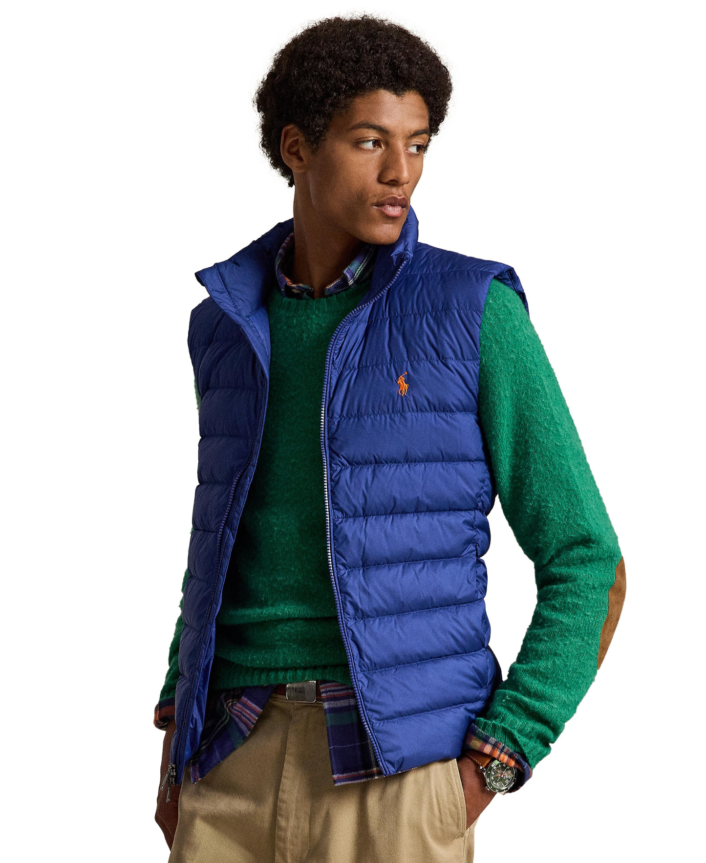 Polo Ralph Lauren Men's The Colden Packable Down Vest - Blue Yacht