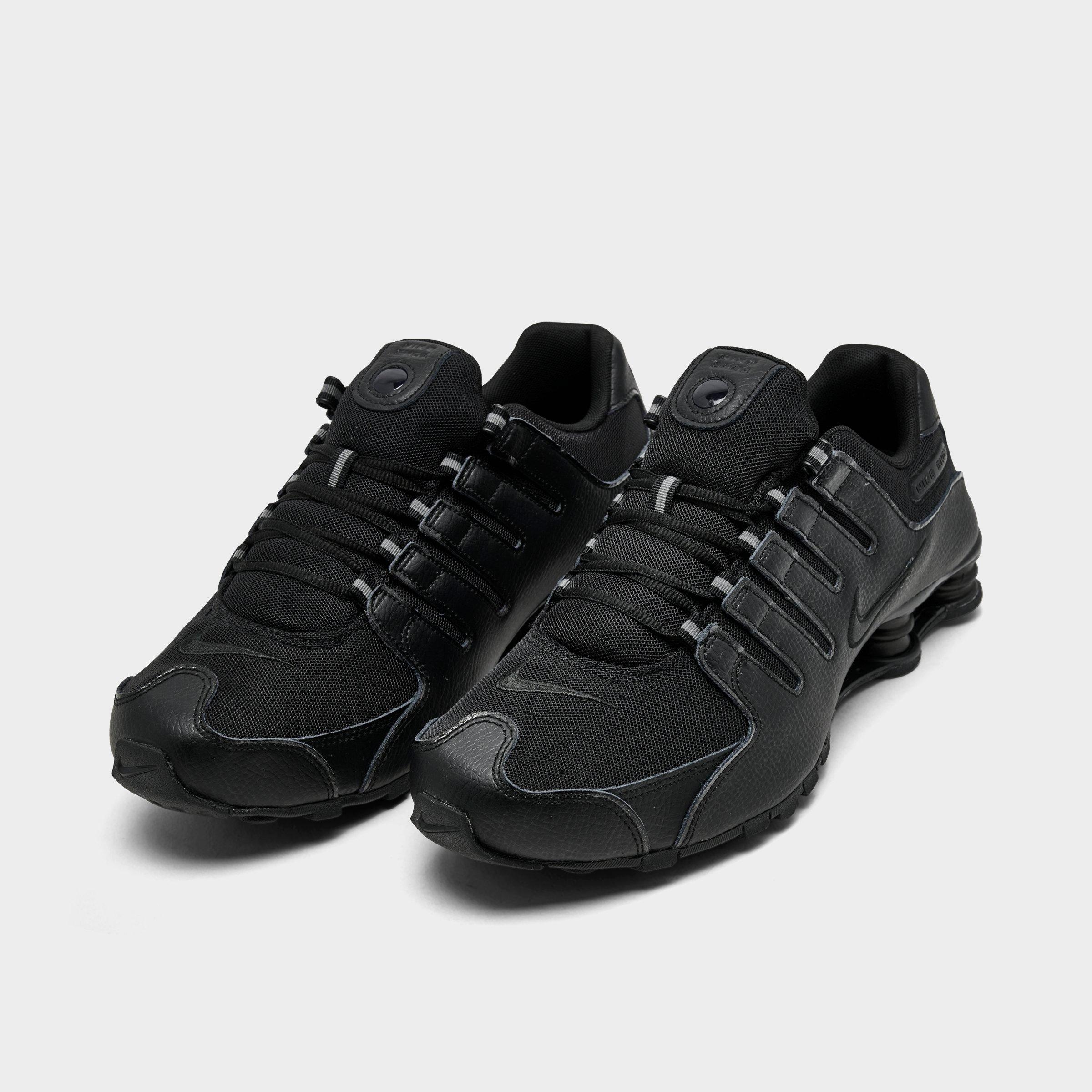 Men's Nithtke Shox NZ Casual Shoes - Black/Black/Black (IQ8263-002) - Both shoes facing left