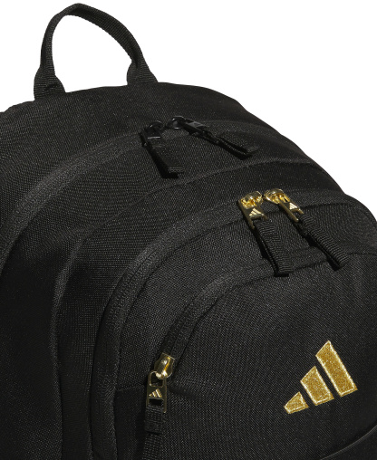 adidas Men's Amplifier Bungee Laptop Backpack - Black/Gold Metallic