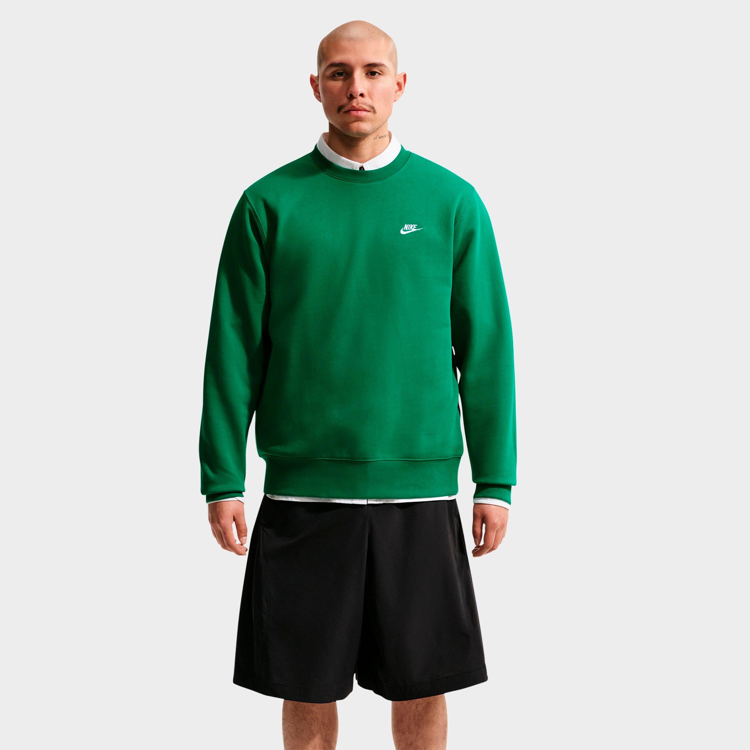 Men's Nithtke Club Fleece Premium Crewneck Sweatshirt - Malachite/White