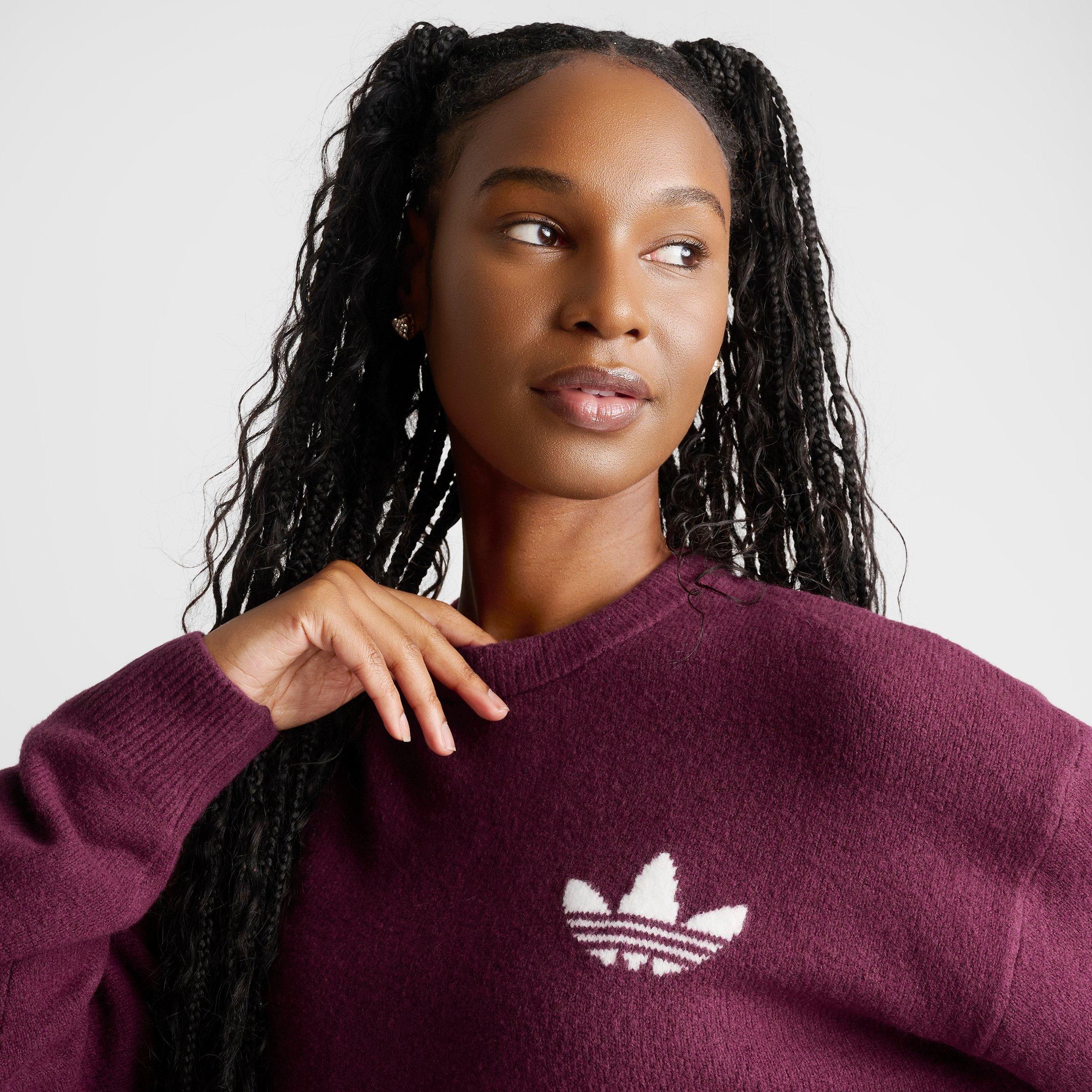 Women's adidas Originals Athletic Dept. Knitted Sweater - Maroon
