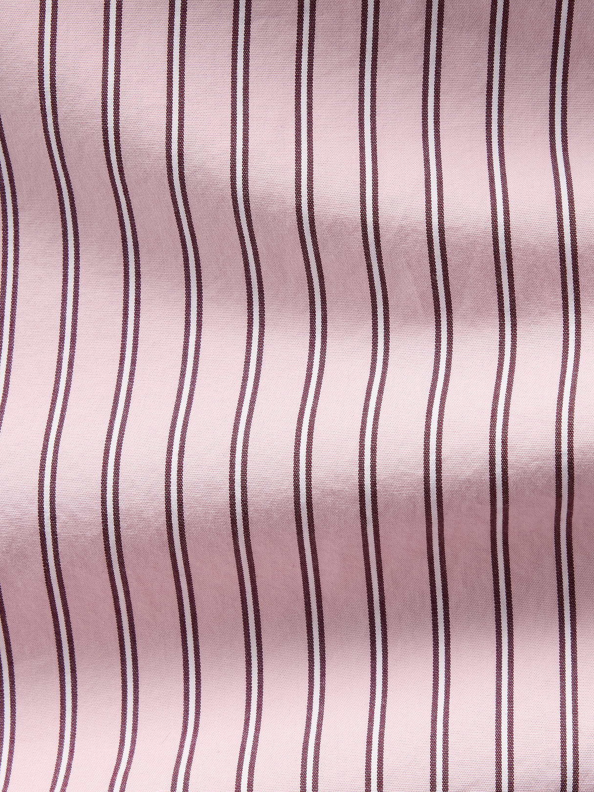 Organic Cotton Poplin Stripe Big Shirt - Pink & white stripe
