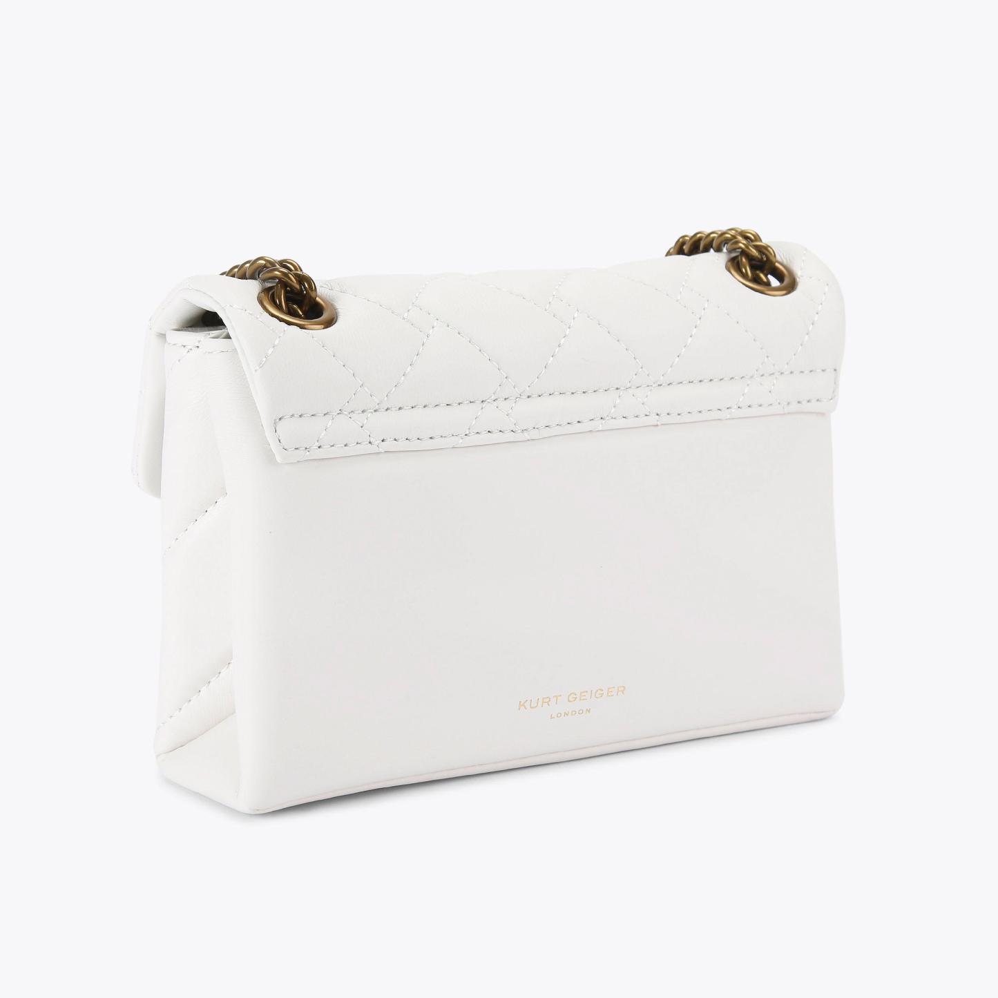 Kurt Geiger London Mini Leather Kensington Bag - White - view 4