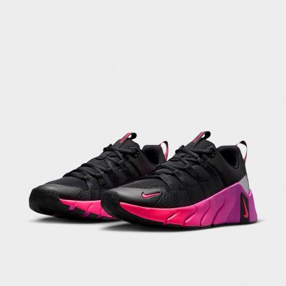 Women’s Nithtke Free Metcon 7 Training Shoes - Part 1 - Black/Hyper Pink/Metallic Cool Grey/Fuchsia Blast - Both shoes facing left