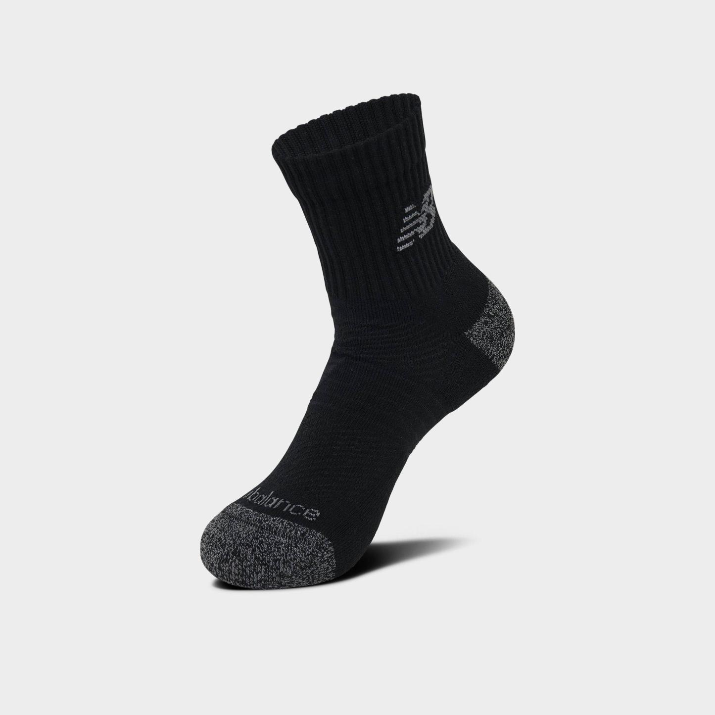 New Balance Active Quarter Socks (3-Pack) - Black - view 3
