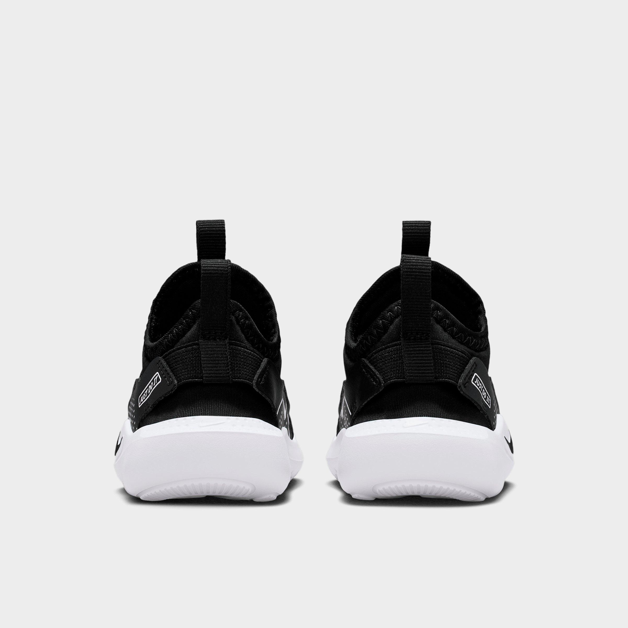 Kids' Toddler Nithtke Flex Runner 4 Running Shoes - Black/White/White/Black - Back view